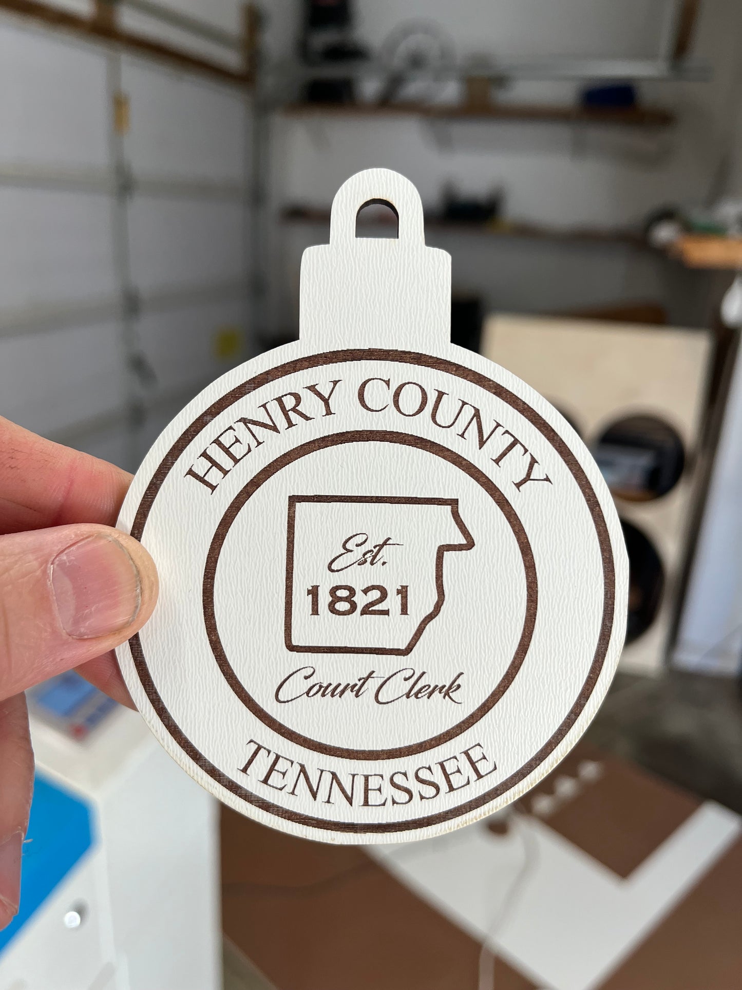 Customized Judicial District Ornaments