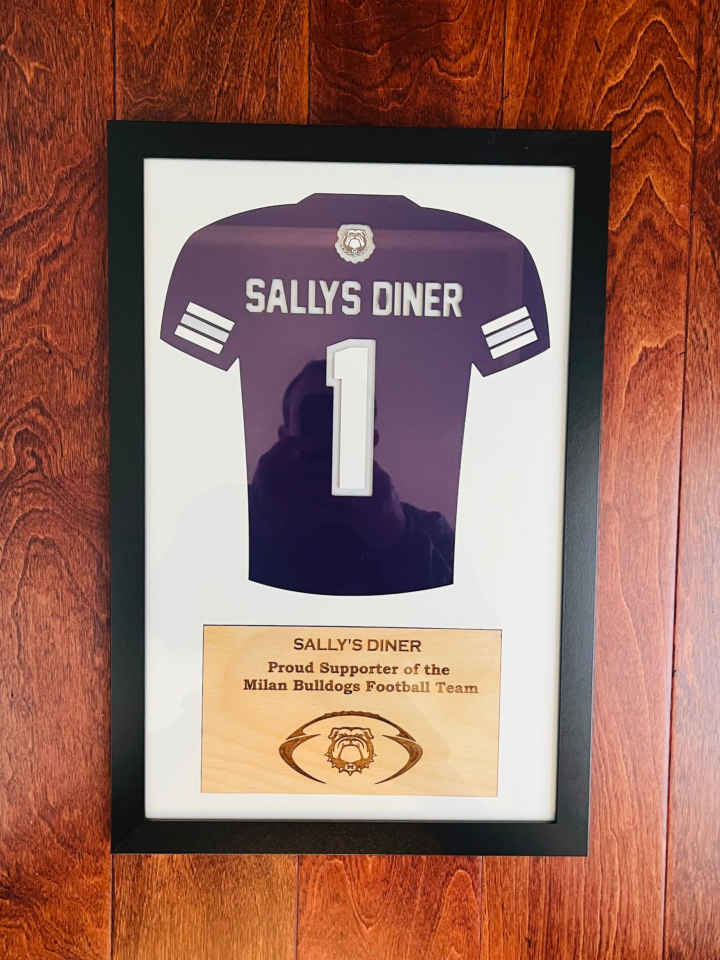 Customized Gleason Bulldog Jersey Frames