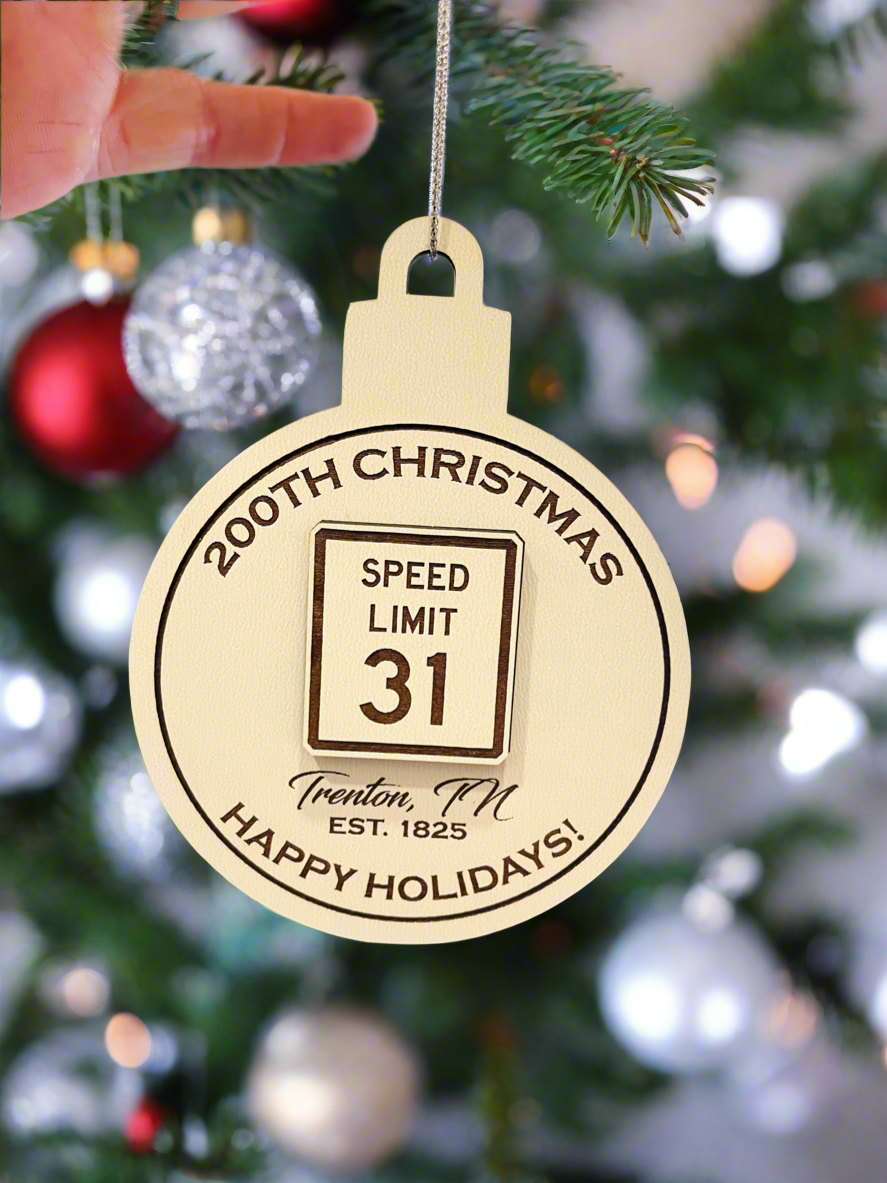 Customized Peabody and Trenton Rosenwald Christmas Ornaments