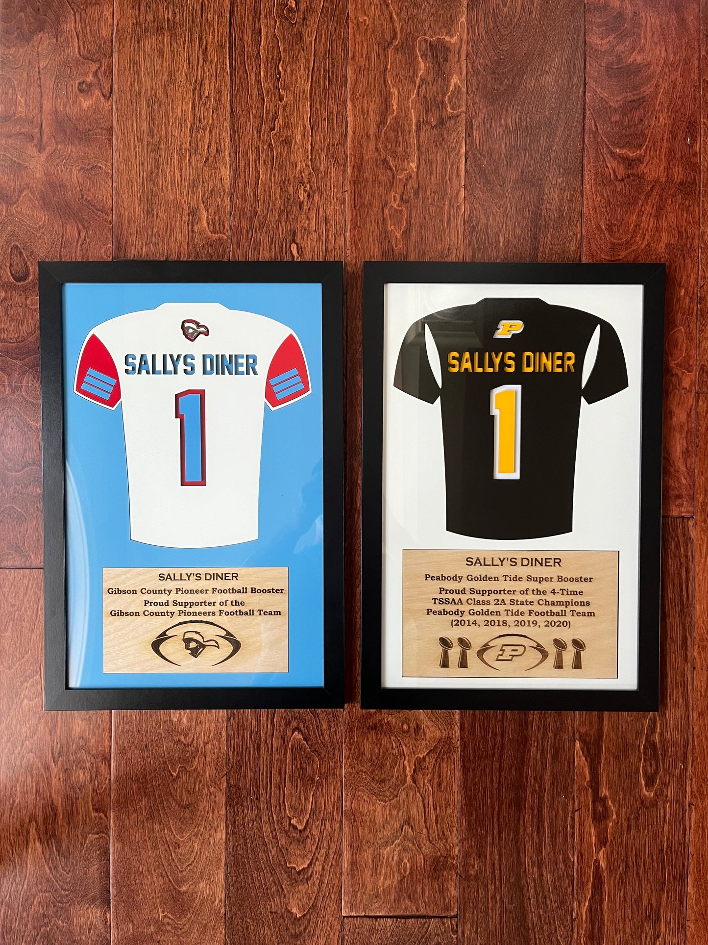 Customized Gleason Bulldog Jersey Frames