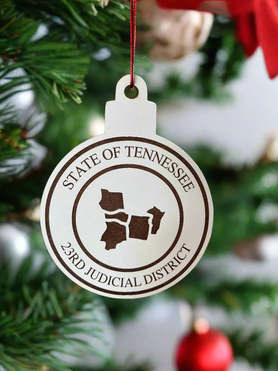 Customized Judicial District Ornaments