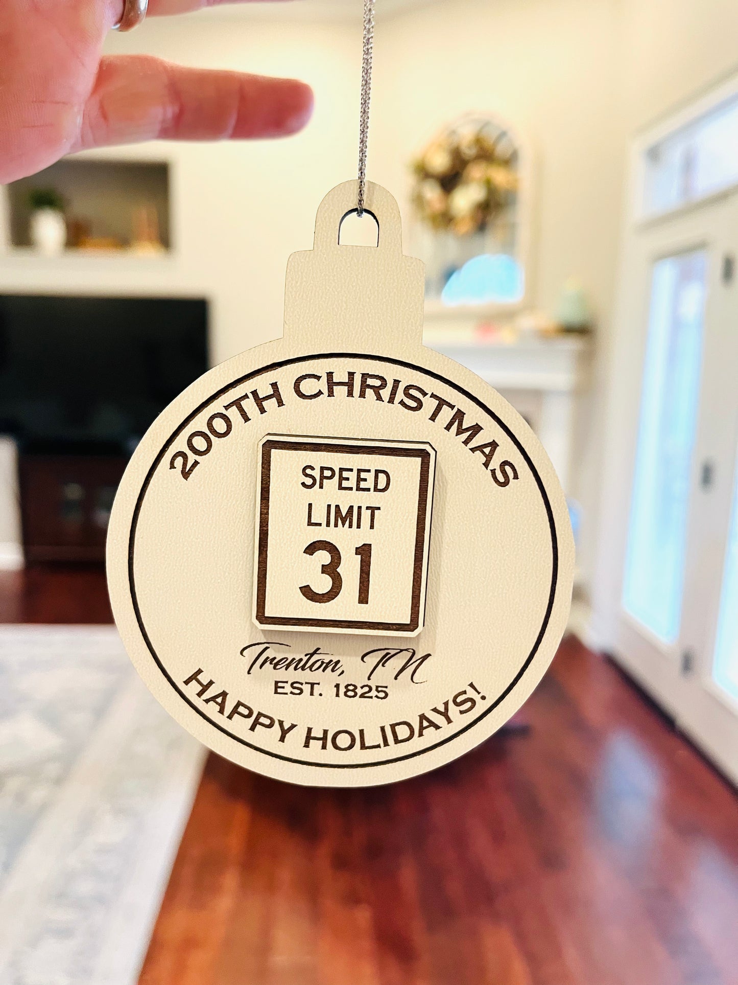 Customized Peabody and Trenton Rosenwald Christmas Ornaments