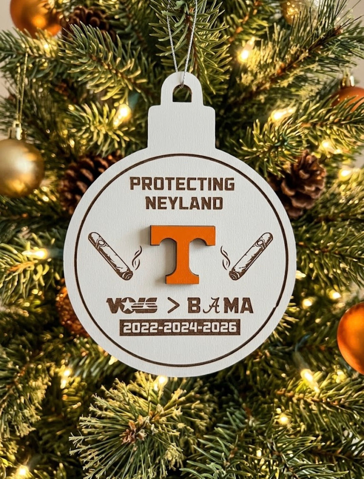 TN over Bama Customized Ornament