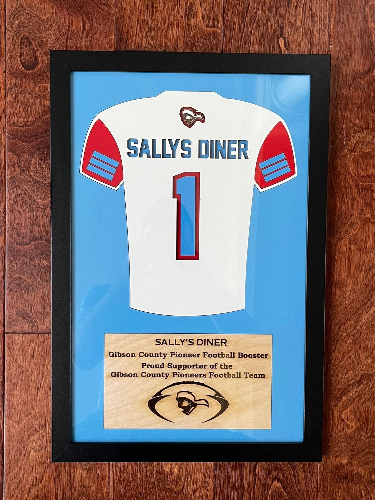 Custom Richland Raider Football Jersey Frames
