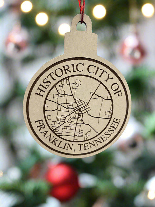 Custom Town Map Ornaments