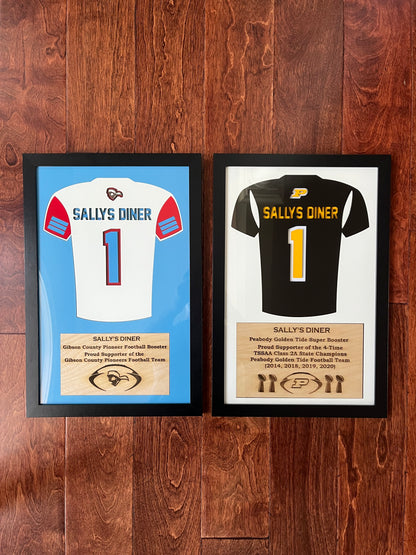 Customized McNairy Central Football Jersey Frames