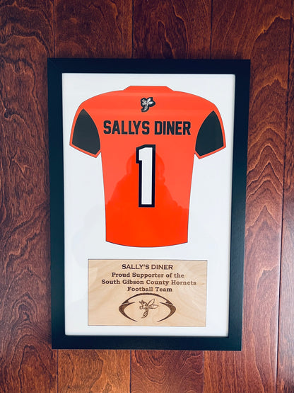 Customized McNairy Central Football Jersey Frames