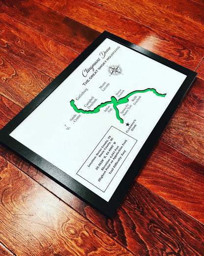 Custom Mountain Trail Map