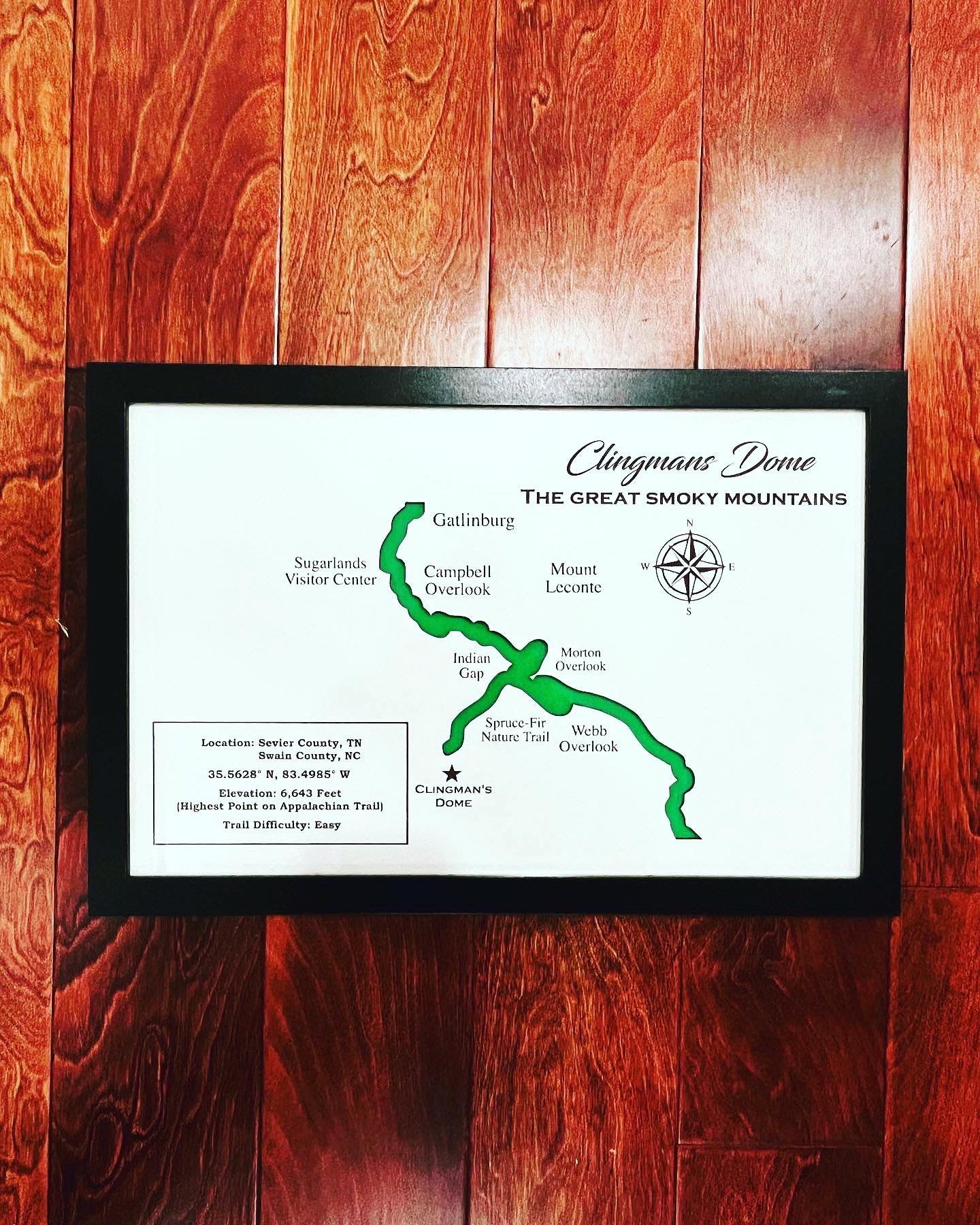 Custom Mountain Trail Map