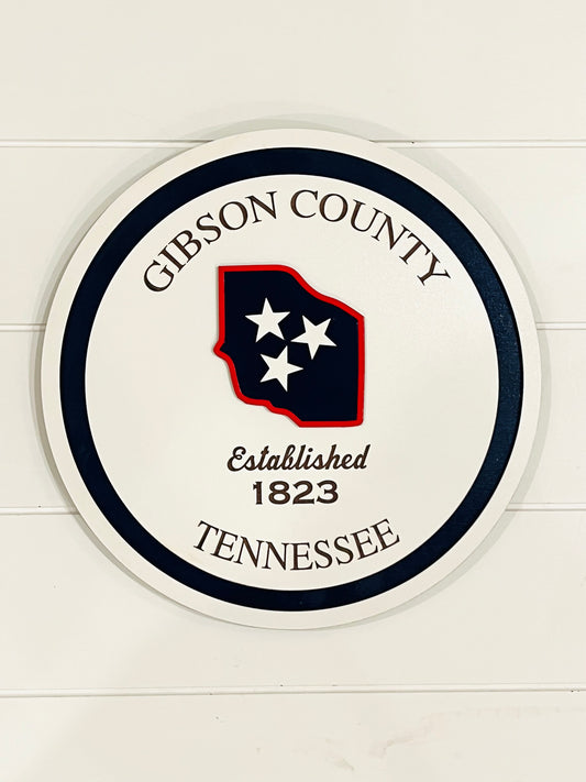 Customized County and Town Tri-Star Signs