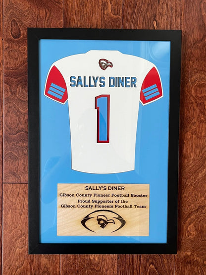 Custom Richland Raider Football Jersey Frames