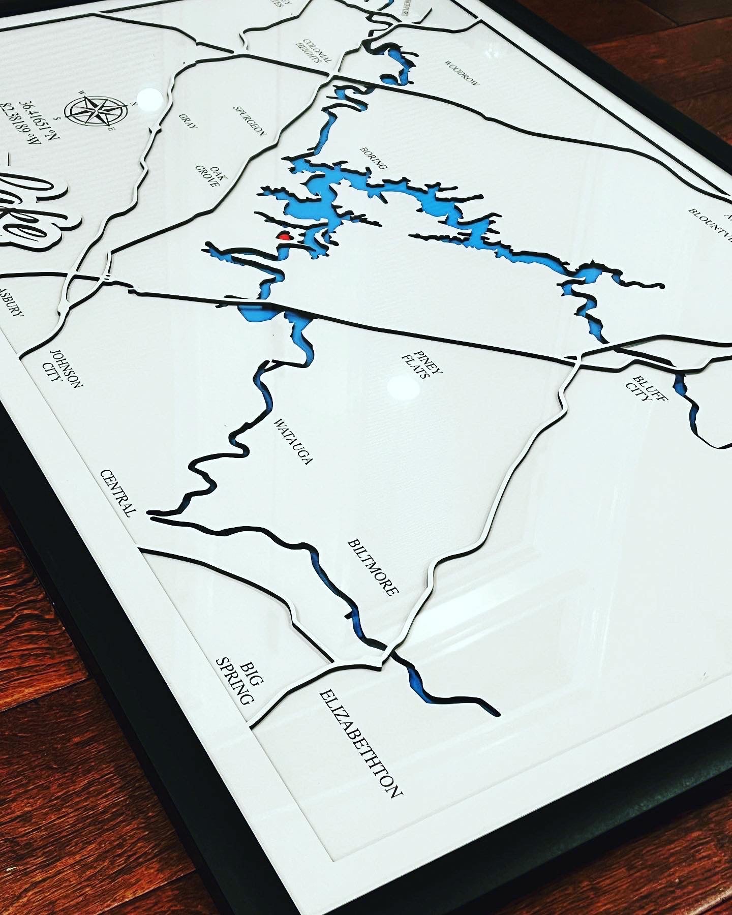 Boone Lake 3D Map