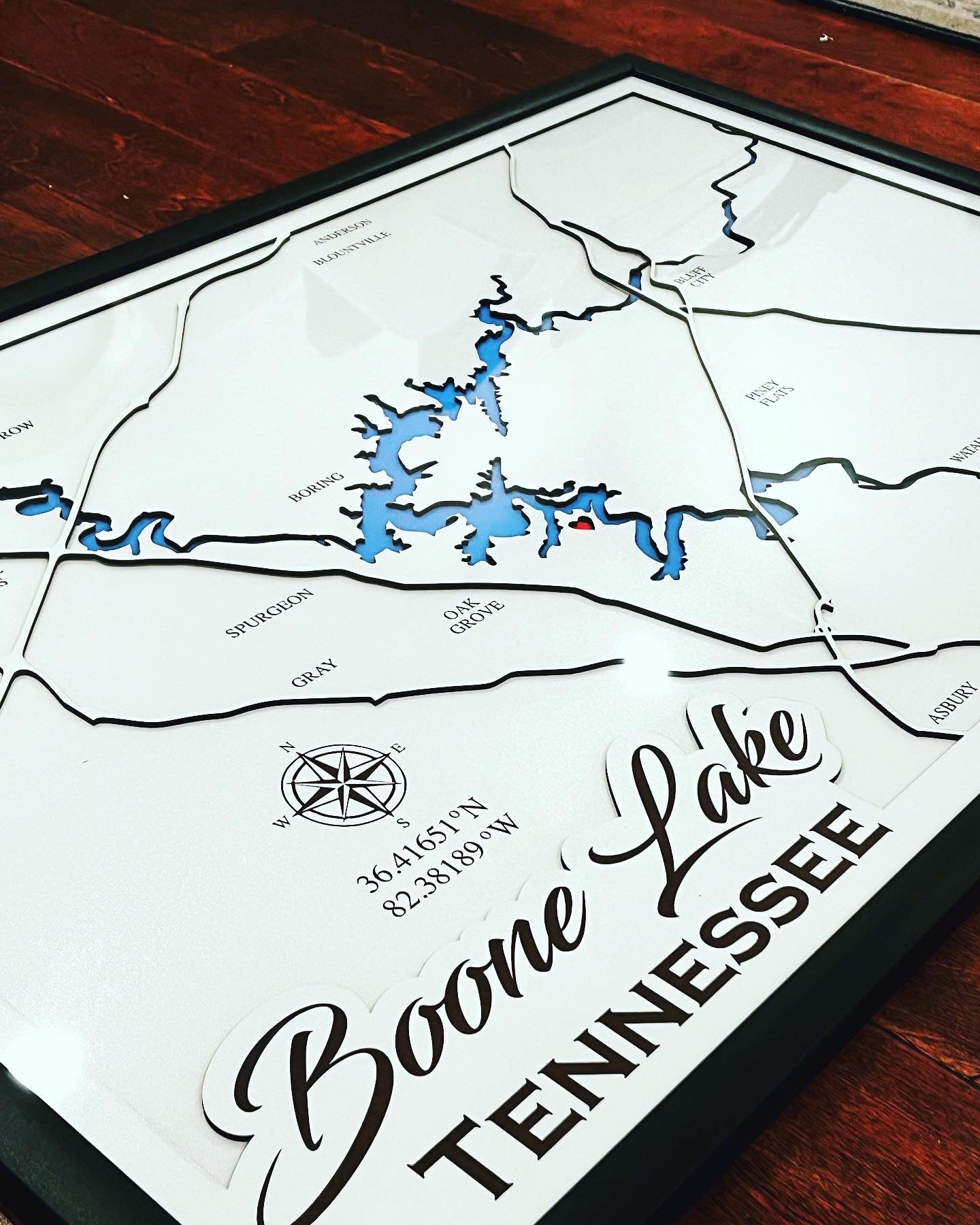 Boone Lake 3D Map