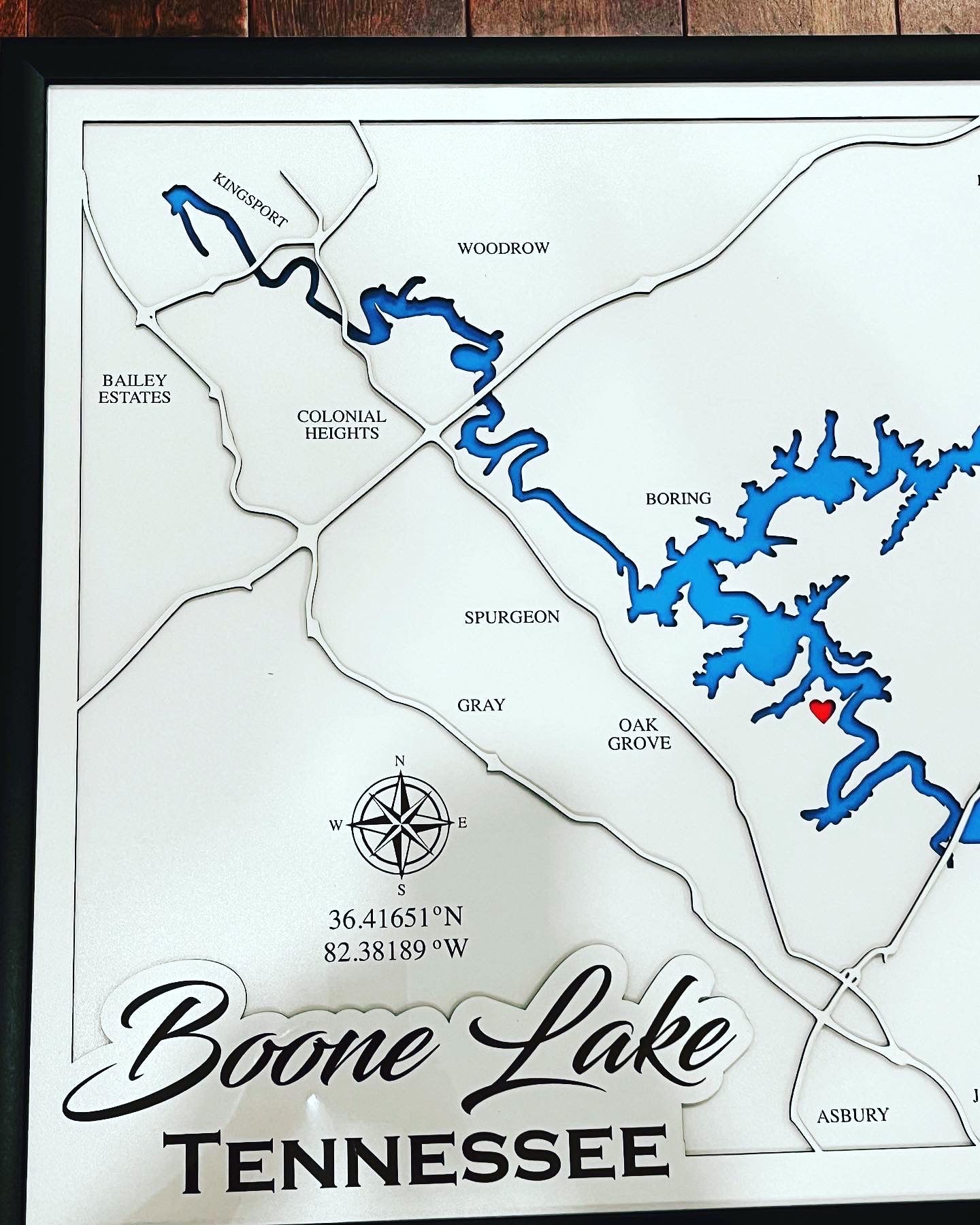 Boone Lake 3D Map