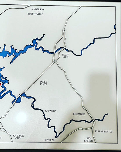 Boone Lake 3D Map