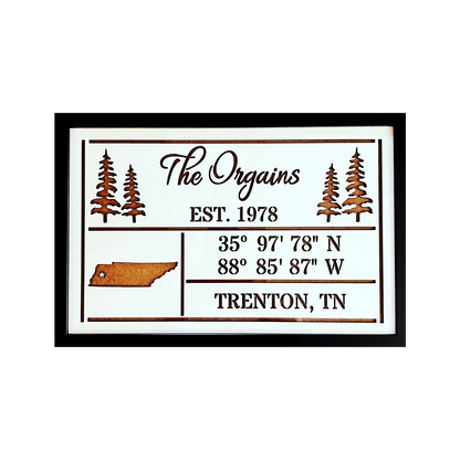 Custom Coordinates Sign