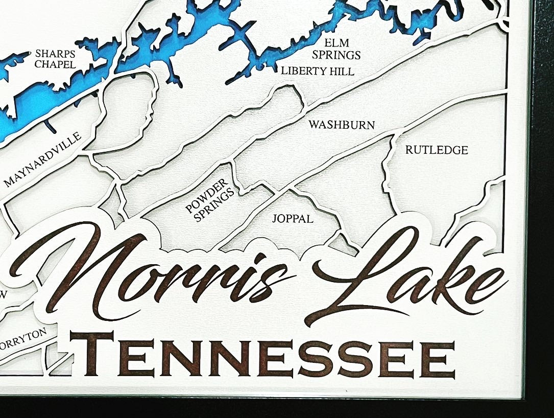 Norris Lake 3D Map