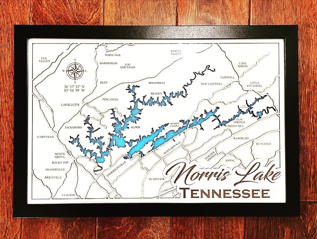 Norris Lake 3D Map